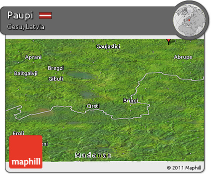 Satellite Panoramic Map of Paupi