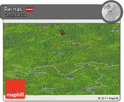 Satellite Panoramic Map of Reinas