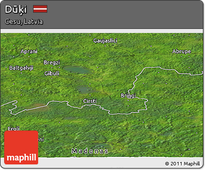 Satellite Panoramic Map of Dūķi