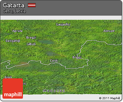 Satellite Panoramic Map of Gatarta