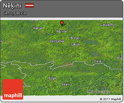 Satellite Panoramic Map of Nēķini