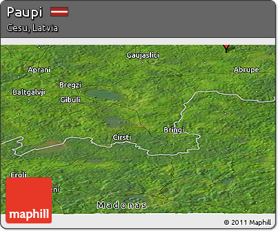 Satellite Panoramic Map of Paupi
