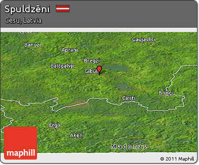Satellite Panoramic Map of Spuldzēni