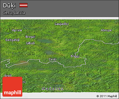 Satellite Panoramic Map of Dūķi