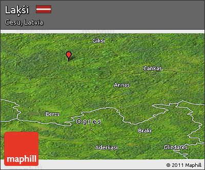 Satellite Panoramic Map of Laķši
