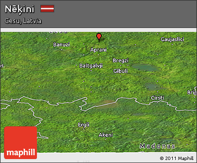 Satellite Panoramic Map of Nēķini