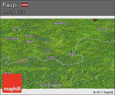 Satellite Panoramic Map of Paupi