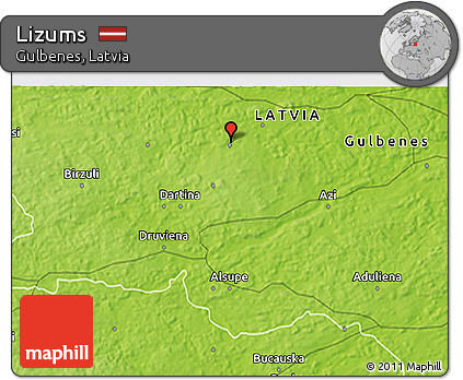 Physical 3D Map of Lizums
