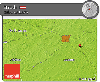 Physical 3D Map of Stradi