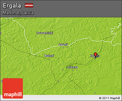 Physical 3D Map of Ergala