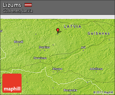 Physical 3D Map of Lizums