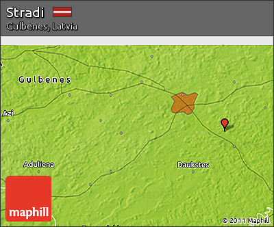 Physical 3D Map of Stradi