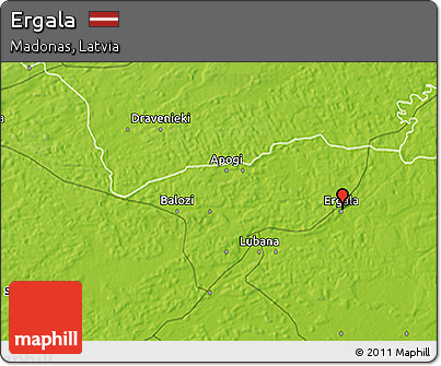 Physical 3D Map of Ergala