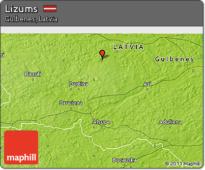 Physical 3D Map of Lizums