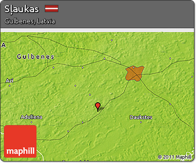 Physical 3D Map of Sļaukas