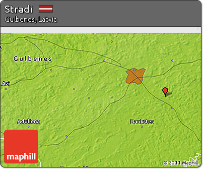 Physical 3D Map of Stradi