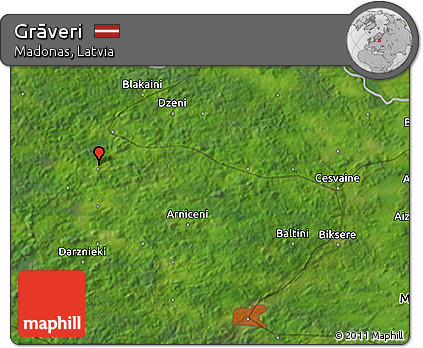 Satellite 3D Map of Grāveri