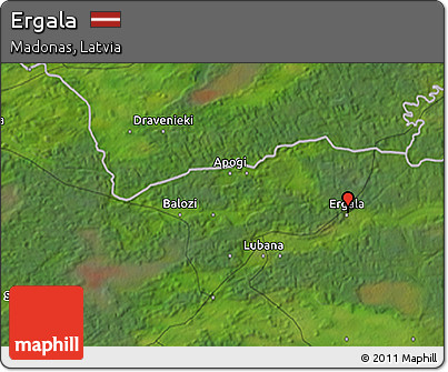 Satellite 3D Map of Ergala