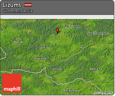 Satellite 3D Map of Lizums