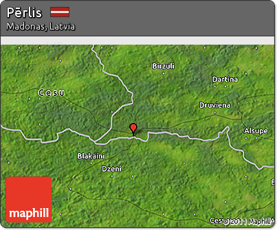 Satellite 3D Map of Pērlis