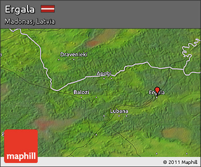 Satellite 3D Map of Ergala