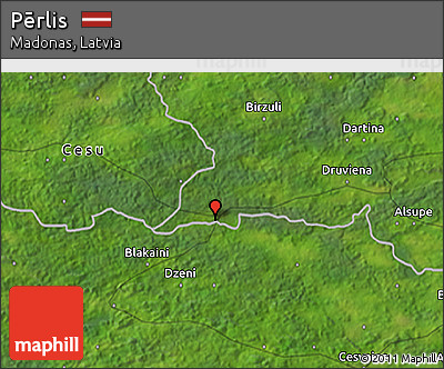 Satellite 3D Map of Pērlis