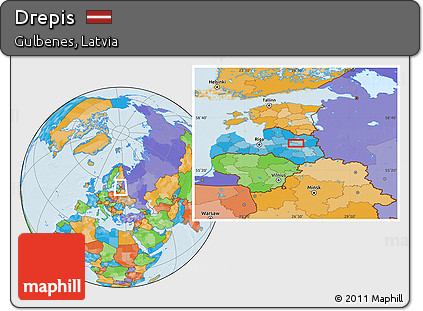 Political Location Map of Drepis