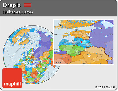 Political Location Map of Drepis