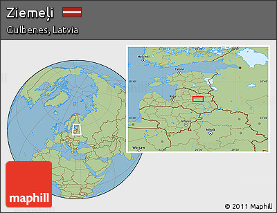 Savanna Style Location Map of Ziemeļi