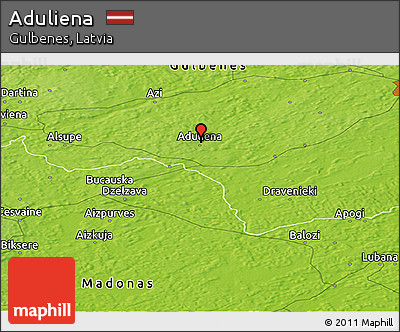 Physical Panoramic Map of Aduliena
