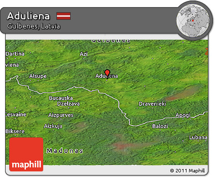 Satellite Panoramic Map of Aduliena