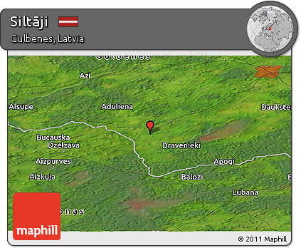 Satellite Panoramic Map of Siltāji