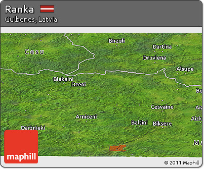 Satellite Panoramic Map of Ranka