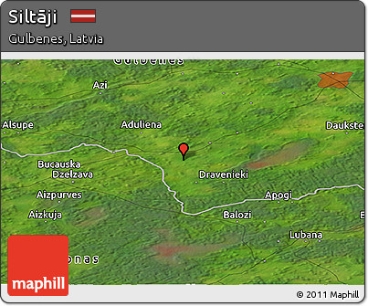 Satellite Panoramic Map of Siltāji