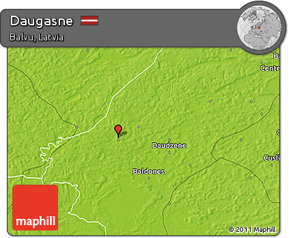 Physical 3D Map of Daugasne