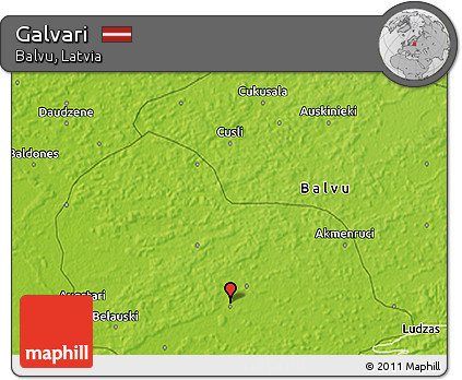 Physical 3D Map of Galvari