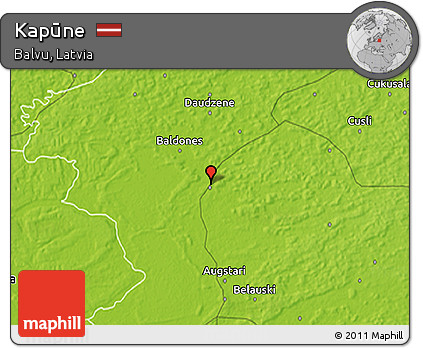 Physical 3D Map of Kapūne
