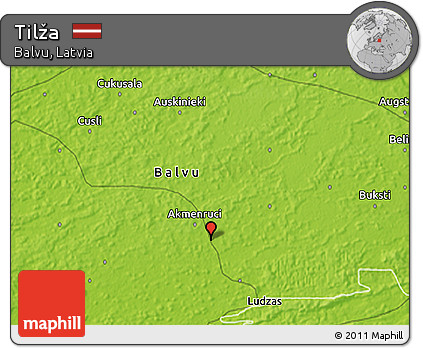 Physical 3D Map of Tilža