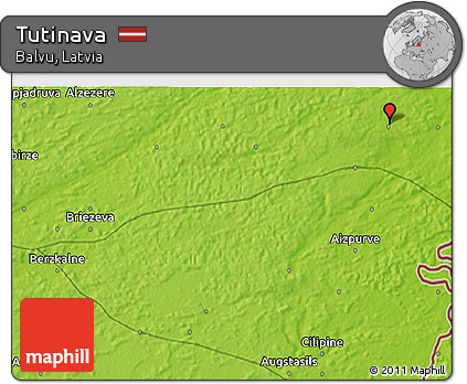 Physical 3D Map of Tutinava