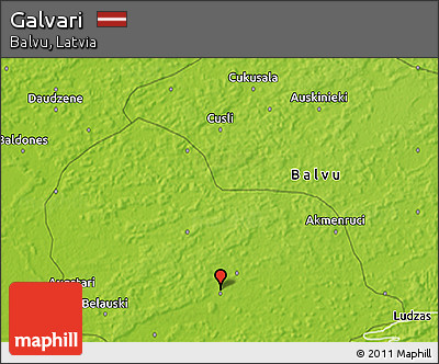 Physical 3D Map of Galvari