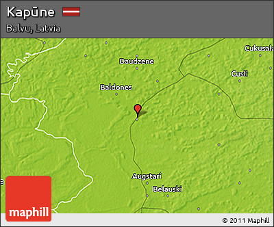 Physical 3D Map of Kapūne