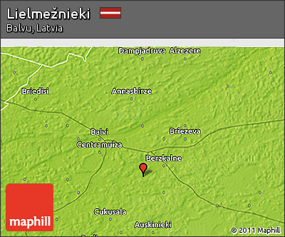 Physical 3D Map of Lielmežnieki