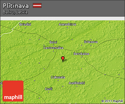 Physical 3D Map of Plītinava