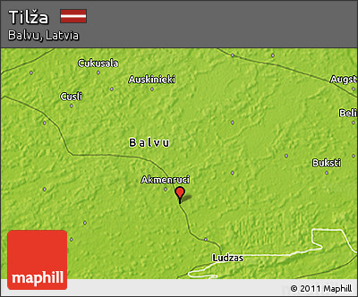 Physical 3D Map of Tilža