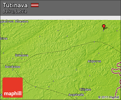 Physical 3D Map of Tutinava