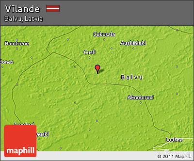 Physical 3D Map of Vīlande