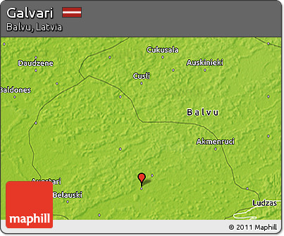 Physical 3D Map of Galvari