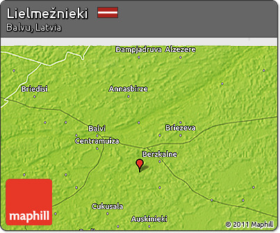 Physical 3D Map of Lielmežnieki