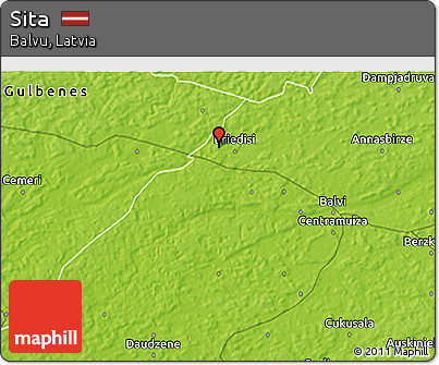 Physical 3D Map of Sita