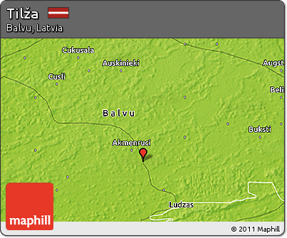 Physical 3D Map of Tilža